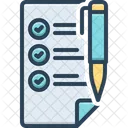 Lista de controle  Ícone