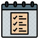 Todolist Lista De Verificacion Lista Documento Marcar Calendario Fecha Icono