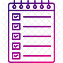 Lista De Tareas Pendientes Hacer Hecho Icono