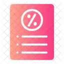 Lista de descuentos  Icono