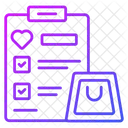 Lista De Desejos Compras Comercio Eletronico Ícone