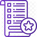 Lista De Deseos Lista Documento Favorito Icono