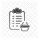 Lista De Deseos Cheque Compras En Linea Icono