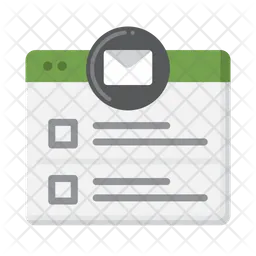 Lista de e-mail  Ícone