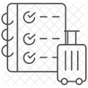 Icone De Lista De Embalagem Thinline Ícone