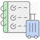 Icone De Cor Linear Da Lista De Embalagem Ícone