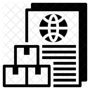 Lista De Embalaje Orden De Entrega Despacho De Aduanas Icono