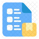 Lista De Embalaje Control De Paquetes Criterios Icono