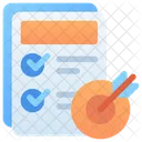 Lista De Objetivos Datos Informe Icon