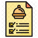 Orden Comida Paquete Icono