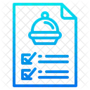 Orden Comida Paquete Icono