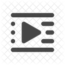 Lista Video Multimidia Icon