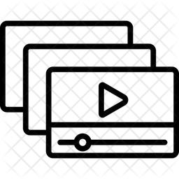 Lista de reprodução de vídeos  Ícone