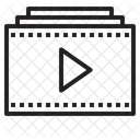 Lista de reprodução de vídeos  Ícone
