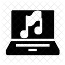 Portatil En Linea Lista De Reproduccion Icono
