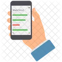 Negocio En Linea Lista De Seguimiento Usuario Movil Icono