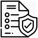 Lista Seguranca Protecao Ícone