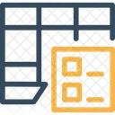 Lista De Tabelas Celulas Lista De Verificacao Ícone