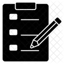 Lista De Verificacion Lista De Tareas Pendientes Hoja De Trabajo Icono