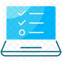 Lista De Tareas En Linea Lista De Verificacion En Linea Lista De Tareas Pendientes Icono