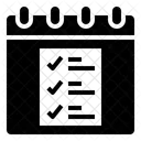 Lista De Tarefas Lista De Verificacao Lista Documento Marca Calendario Data Icon