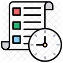Linha Do Tempo Cronograma Horario Ícone