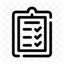 Lista De Verificacao Planejamento Lista De Tarefas Ícone