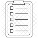 Lista de controle  Ícone