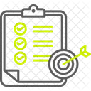 Lista De Verificacao Metas Tarefas Icon