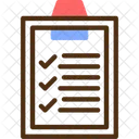 Lista De Verificacao Tarefas Itens Ícone