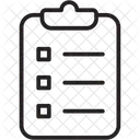 Lista de controle  Ícone