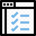 Lista De Verificacao Demonstracao Ícone