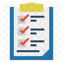 Bloco De Notas Verificar Marcar Ícone