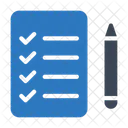 Lista De Verificacao Lista De Tarefas Diariamente Ícone