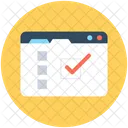 Lista De Verificacao Lista Agenda Ícone