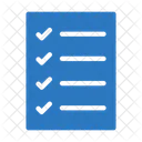 Lista De Verificacao Documento Menu Ícone
