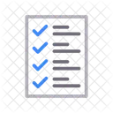 Lista De Verificacao Arquivo Documento Ícone