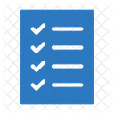 Lista De Verificacao Documento Arquivos Ícone