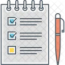 Lista De Verificacao Lista De Tarefas Lista De Trabalho Ícone