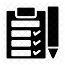 Lista De Verificacao Lista De Tarefas Editar Ícone