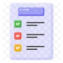 Lista De Tarefas Lista De Verificacao Lista Ícone