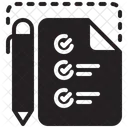 Lista De Verificacao Exame Teste Ícone