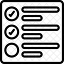 Lista de controle  Ícone