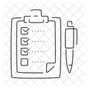 Prancheta Lista De Verificacao Marca Ícone