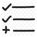 Lista De Verificacao Marca De Selecao Documento Ícone