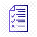 Lista De Verificacao Codificacao Documento Ícone