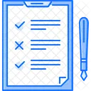 Lista De Verificacao Lista Tablet Ícone