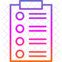 Lista De Verificacao Lista Enquete Ícone