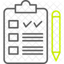 Lista De Verificacao Agenda Plano Ícone
