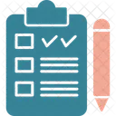 Lista De Verificacao Agenda Plano Ícone